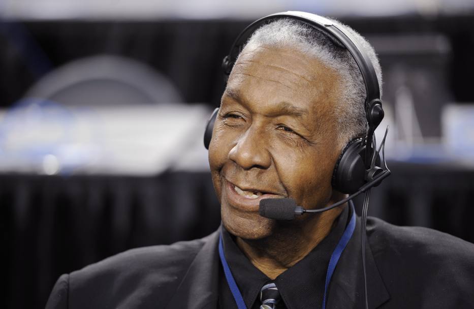 L&#39; ex allenatore della Georgetown Hoyas John Thompson fa un programma radiofonico prima della finale Ncaa (Usa Today) 